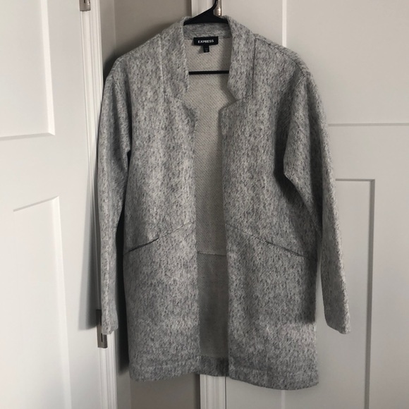 oversized knit blazer